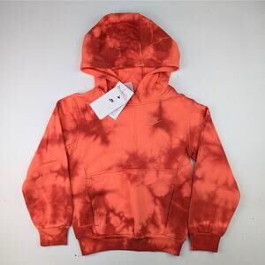 Nike Youth X-Small Coral & Rust Tie Dye Hoodie
